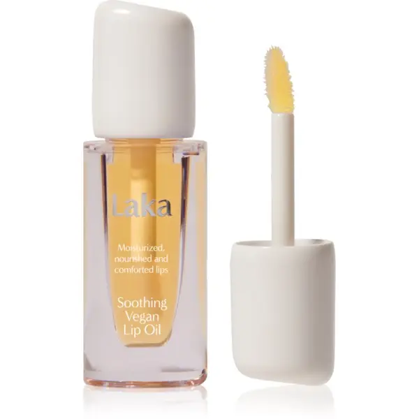 Laka Laka Soothing Vegan Lip Oil olje za ustnice s pomirjajočim učinkom odtenek Nourishing Yellow 4.5 ml