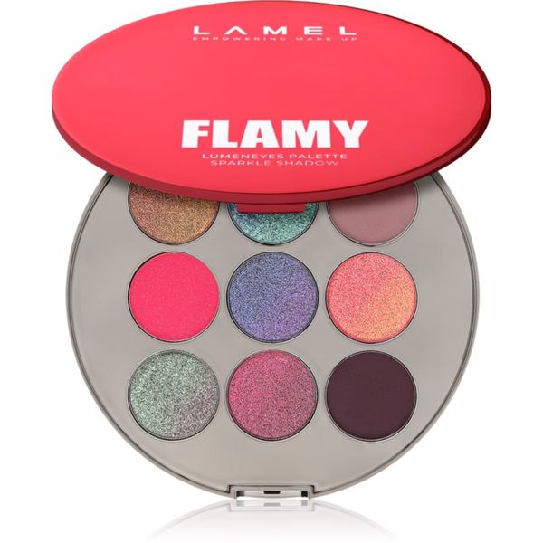 LAMEL LAMEL Flamy Lumeneyes Palette paleta senčil za oči 9 g