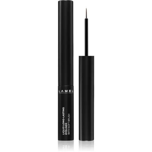LAMEL LAMEL Liquid Eyeliner Soft Brush dolgoobstojno črtalo za oči odtenek 401 Black 4 ml