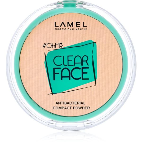 LAMEL LAMEL OhMy Clear Face kompaktni puder z antibakterijskim dodatkom odtenek 402 Vanilla 6 g