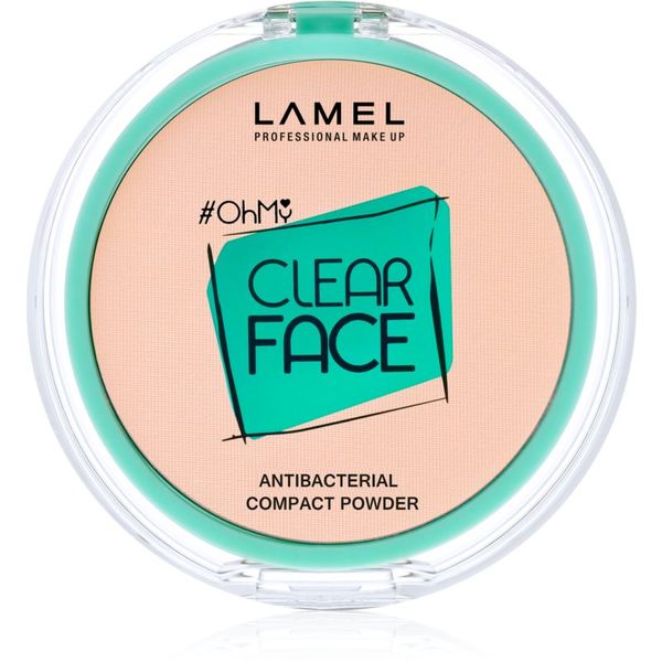 LAMEL LAMEL OhMy Clear Face kompaktni puder z antibakterijskim dodatkom odtenek 403 Rosy beige 6 g