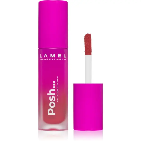 LAMEL LAMEL Posh Matte Liquid Lip Stain dolgoobstojna tekoča mat šminka odtenek №405 Punch Pin 4 g
