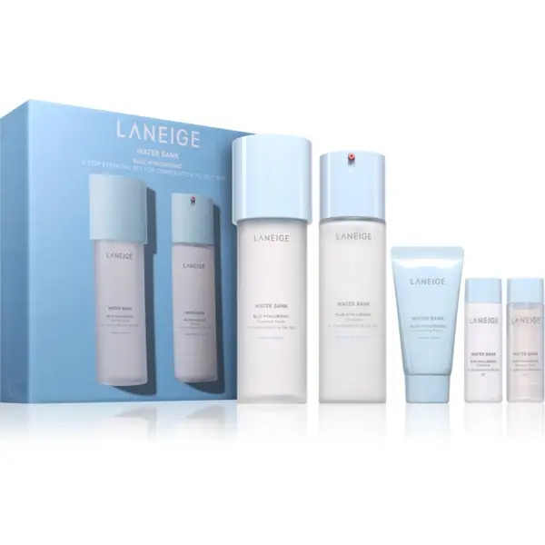 LANEIGE LANEIGE Water Bank Blue Hyaluronic 2-Step Essentials Set for Combination to Oily Skin darilni set za ženske