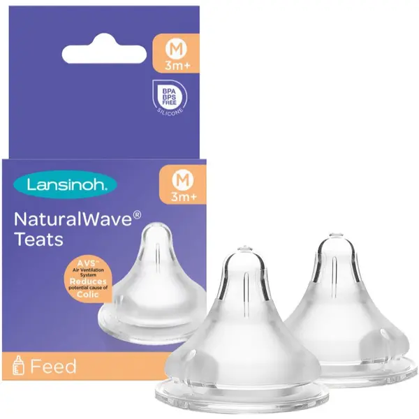 Lansinoh Lansinoh NaturalWave cucelj za stekleničko Medium 2 kos