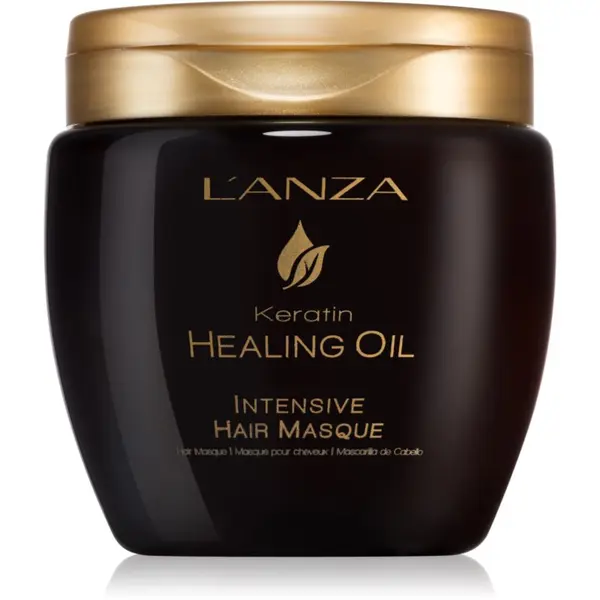 L'anza L'anza Keratin Healing Oil Intensive Hair Masque hranilna maska za gladke in sijoče lase 210 ml