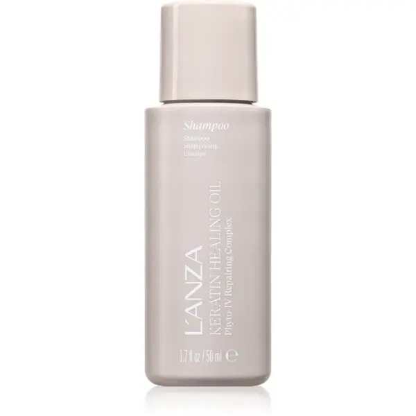 L'anza L'anza Keratin Healing Oil Lustrous Shampoo revitalizacijski šampon za poškodovane lase 50 ml