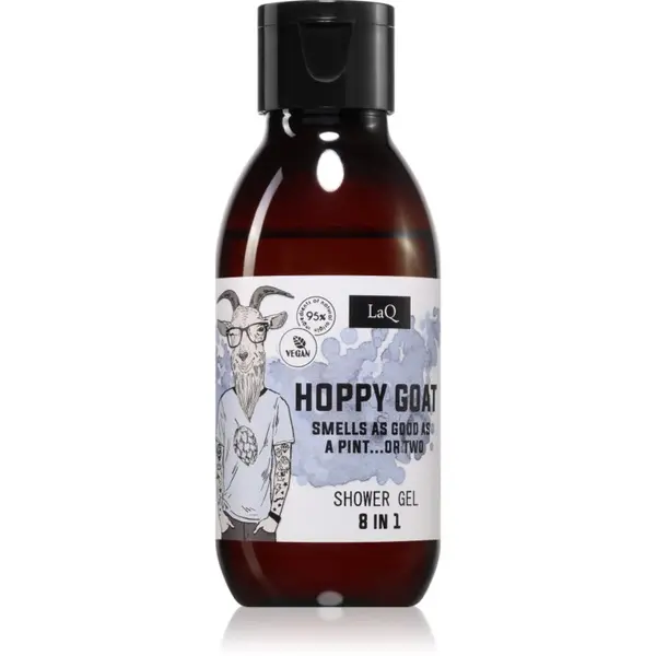 LaQ LaQ Goat From Poznaň osvežujoč gel za prhanje 8 v 1 z izvlečkom navadnega hmelja 100 ml