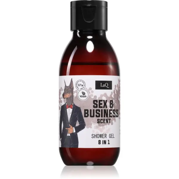 LaQ LaQ Sex & Bussiness svež gel za prhanje 8 v 1 100 ml