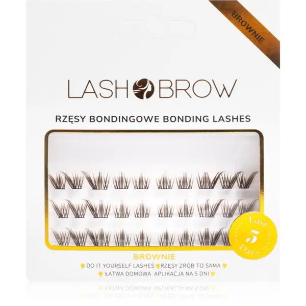Lash Brow Lash Brow Bonding Eyelashes šopaste lepilne trepalnice Foxy Brownie 1 kos