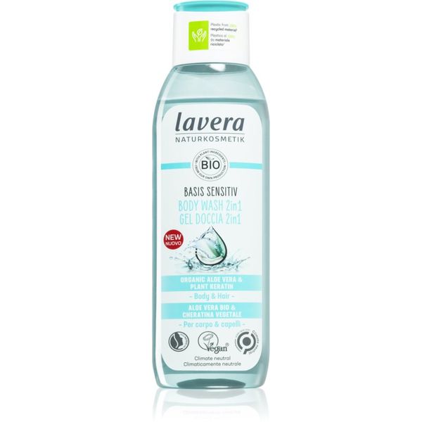 Lavera Lavera Basis Sensitiv gel za prhanje za telo in lase 2 v 1 250 ml