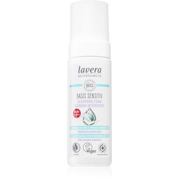 Lavera Lavera Basis Sensitiv nežna čistilna pena za občutljivo kožo 150 ml