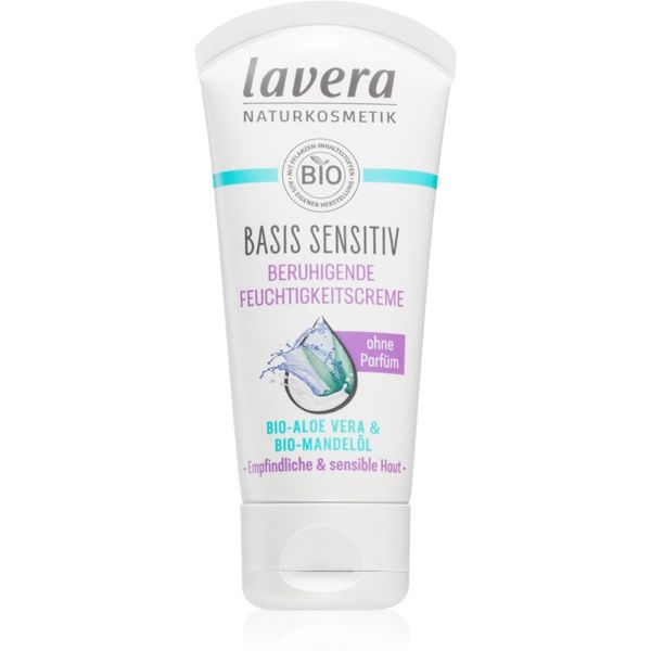 Lavera Lavera Basis Sensitiv vlažilna in pomirjujoča krema brez dišav 50 ml
