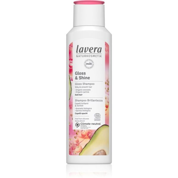 Lavera Lavera Gloss & Shine nežni čistilni šampon za sijaj in mehkobo las 250 ml