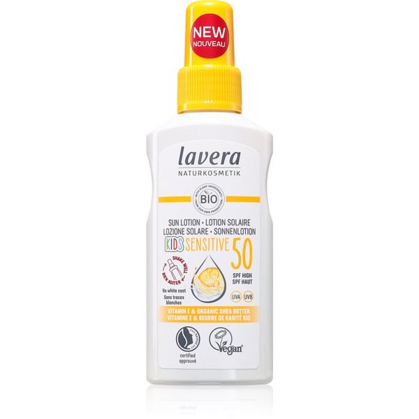 Lavera Lavera Kids Sensitive losjon za sončenje za otroke SPF 50 100 ml