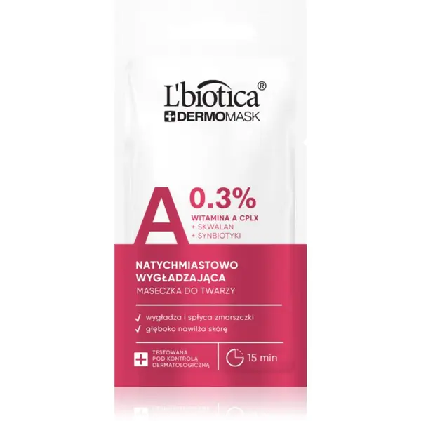 L’biotica L’biotica DermoMask A 0,3% gladilna maska za obraz 8 ml