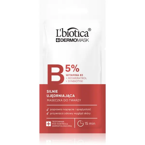 L’biotica L’biotica DermoMask B 5% učvrstitvena maska za obraz 8 ml