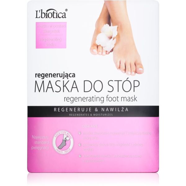 L’biotica L’biotica Masks regeneracijska maska za stopala v obliki nogavic 32 ml