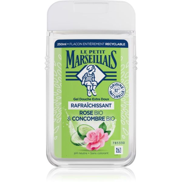 Le Petit Marseillais Le Petit Marseillais Bio Rose & Bio Cucumber nežni gel za prhanje 250 ml
