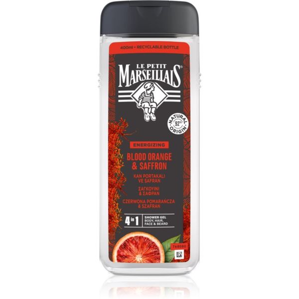 Le Petit Marseillais Le Petit Marseillais Blood Orange & Saffron gel za prhanje 4 v 1 za moške 400 ml