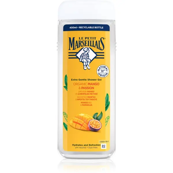 Le Petit Marseillais Le Petit Marseillais Mango BIO & Passion Fruit nežni gel za prhanje 400 ml