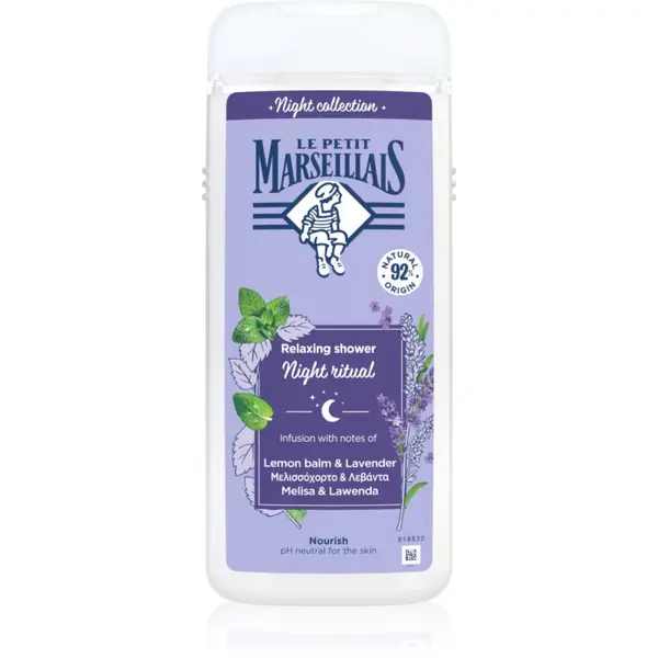 Le Petit Marseillais Le Petit Marseillais Night Collection Lemon Balm & Lavender relaksacijski gel za prhanje 650 ml