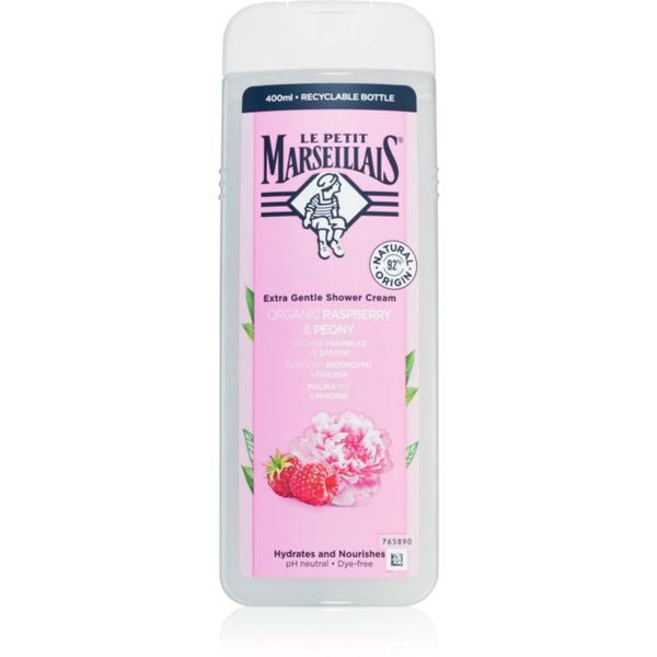 Le Petit Marseillais Le Petit Marseillais Raspberry & Peony Bio kremasti gel za prhanje 400 ml