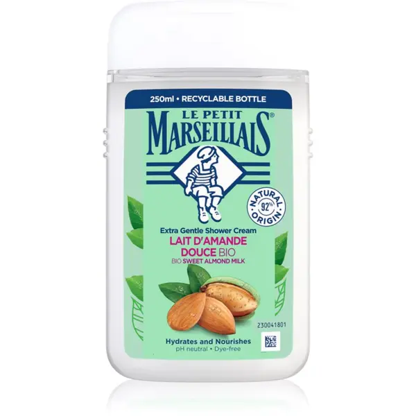 Le Petit Marseillais Le Petit Marseillais Sweet Almond Milk BIO kremasti gel za prhanje 250 ml