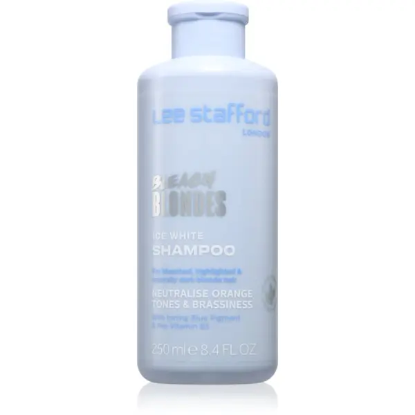 Lee Stafford Lee Stafford Bleach Blondes Ice White nevtralizacijski srebrni šampon za blond lase in lase s prameni 250 ml