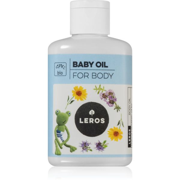 Leros Leros BIO Baby oil wild thyme & marigold masažno olje za otroško kožo 100 ml