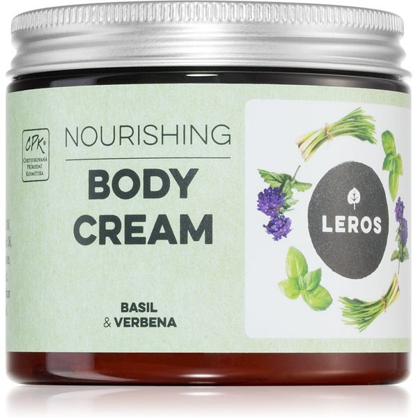 Leros Leros Body cream basil & verbena krema za telo za prehrano in hidracijo 200 ml