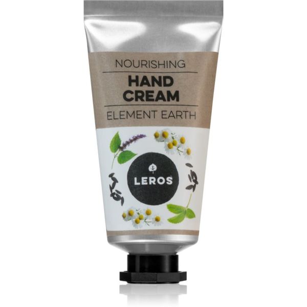 Leros Leros Element Earth patchouli & tonka beans hranilna krema za roke z karitejevim maslom 30 ml