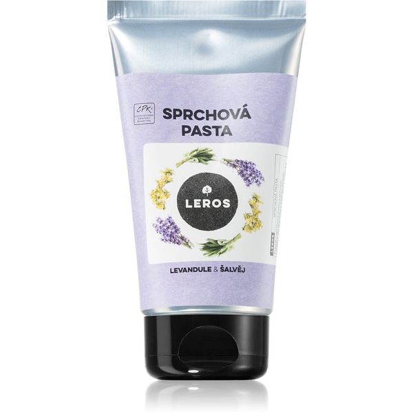 Leros Leros Shower paste lavender & sage balzam za prhanje z vlažilnim učinkom 130 ml