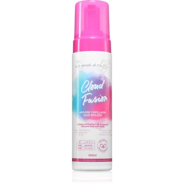 Les Secrets De Loly Les Secrets De Loly Cloud Fusion pena z močnim utrjevanjem za lase 200 ml