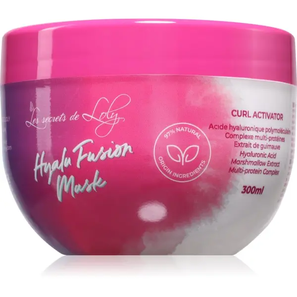 Les Secrets De Loly Les Secrets De Loly Hyalu Fusion Mask maska za lase za aktivacijo kodrčkov 300 ml