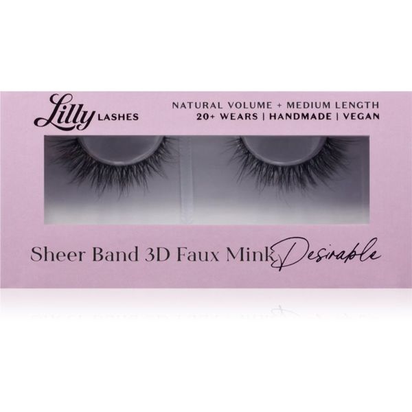 Lilly Lashes Lilly Lashes 3D Faux Mink umetne trepalnice vrsta Desirable 1 par