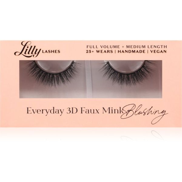 Lilly Lashes Lilly Lashes Everyday 3D Faux Mink umetne trepalnice vrsta Blushing 1 par