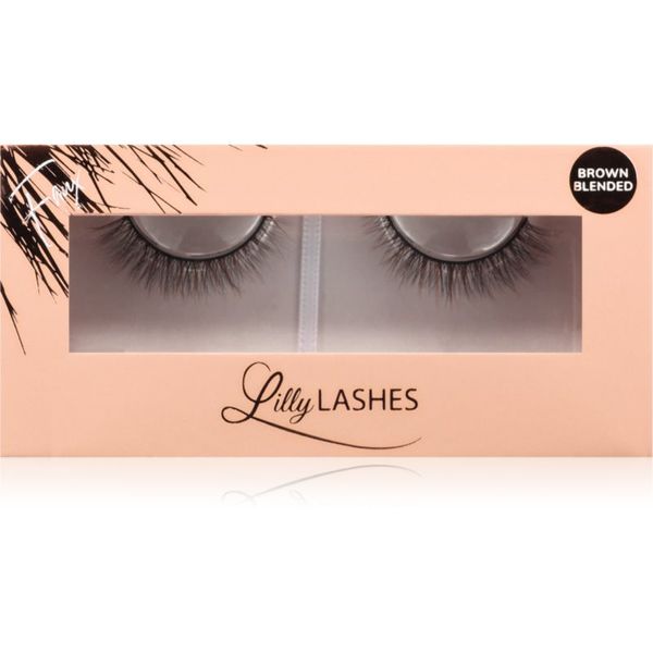 Lilly Lashes Lilly Lashes Everyday Faux Mink Brown Blended umetne trepalnice vrsta Naked 1 par