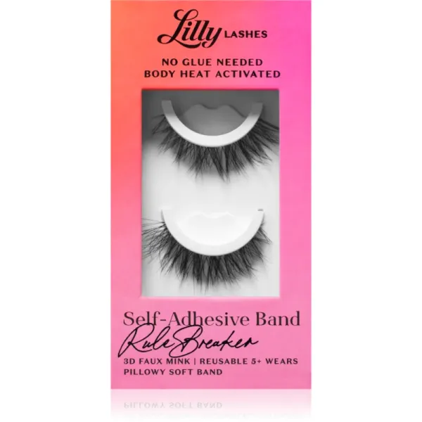 Lilly Lashes Lilly Lashes Self-Adhesive Band umetne trepalnice vrsta RuleBreaker 2 kos