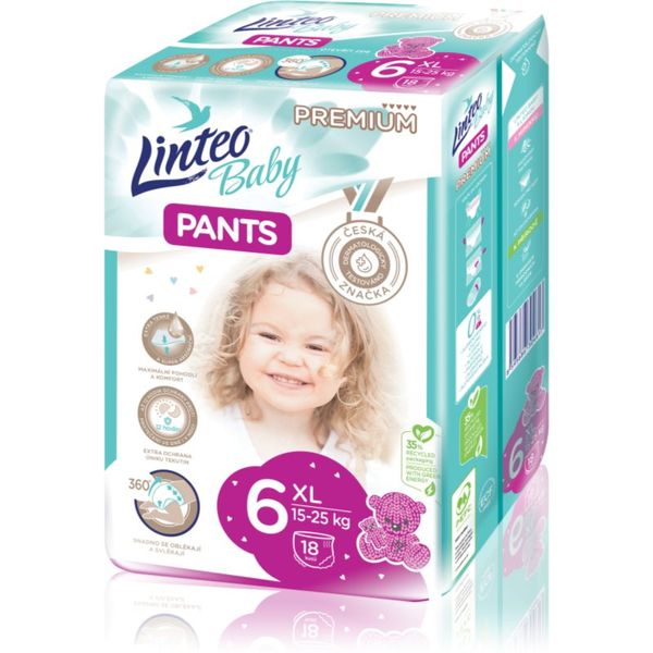 Linteo Linteo Baby Pants hlačne plenice za enkratno uporabo XL Premium 15-25 kg 18 kos