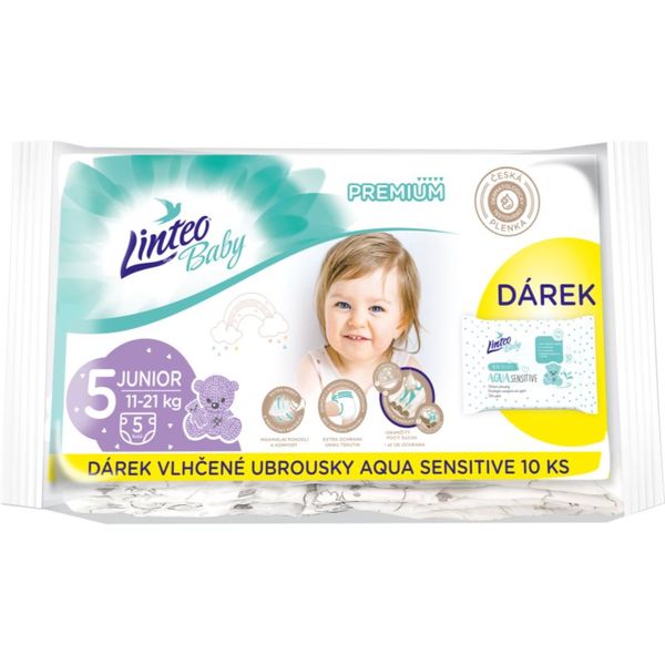 Linteo Linteo Baby Premium Junior plenice za enkratno uporabo 11-21 kg 5 kg