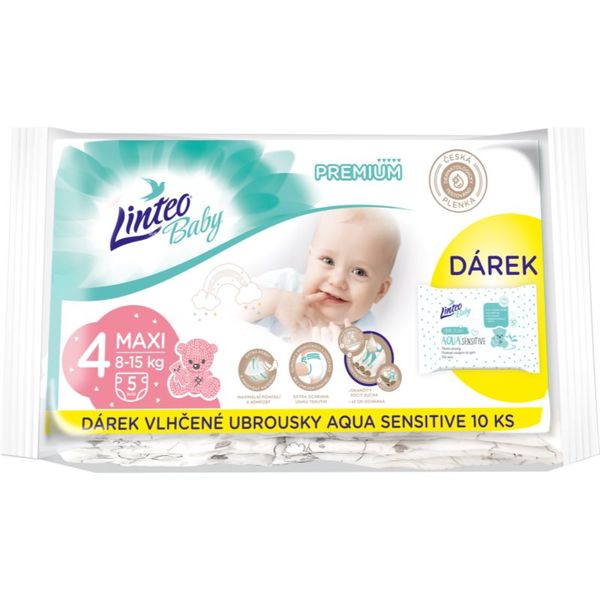 Linteo Linteo Baby Premium Maxi plenice za enkratno uporabo 8-15kg 5 kos