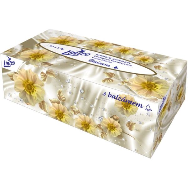 Linteo Linteo Paper Tissues Three-ply Paper, 90 pcs per box papirnati robčki z balzamom 90 kos