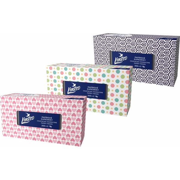 Linteo Linteo Paper Tissues Two-ply Paper, 200 pcs per box papirnati robčki 200 kos