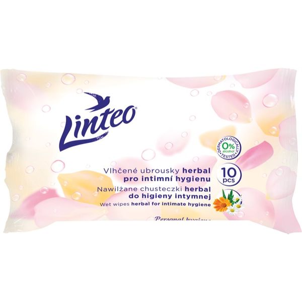 Linteo Linteo Personal hygiene vlažni robčki za intimno higieno mini herbal 10 kos