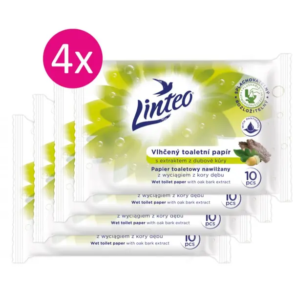 Linteo Linteo Wet Toilet Paper vlažilni toaletni papir 10x4 kos