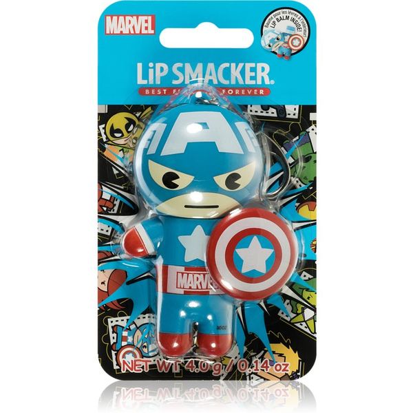 Lip Smacker Lip Smacker Marvel Captain America balzam za ustnice okus Red, White & Blue-Berry 4 g