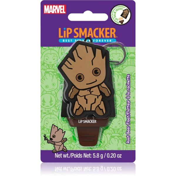 Lip Smacker Lip Smacker Marvel Guardians of the Galaxy obesek za ključe z balzamom za otroke Groot (Root Beer Float) 5,8 g