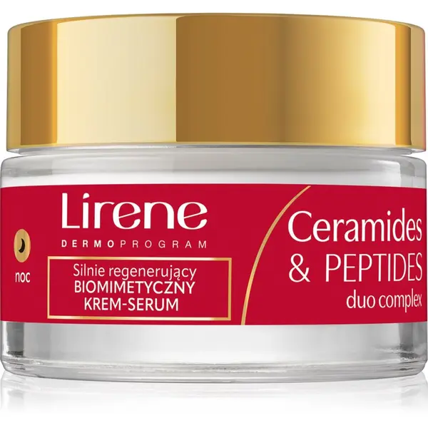 Lirene Lirene Ceramides & Peptides Duo Complex obnovitvena nočna krema z regeneracijskim učinkom 50 ml
