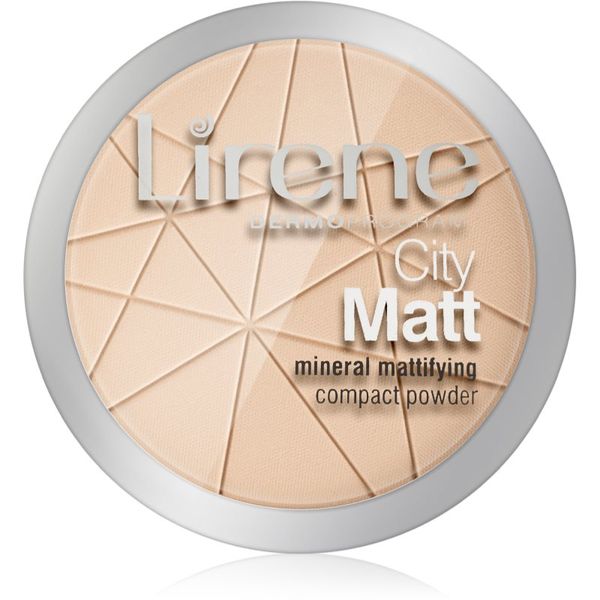 Lirene Lirene City Matt matirajoči puder odtenek 01 Transparent 9 g