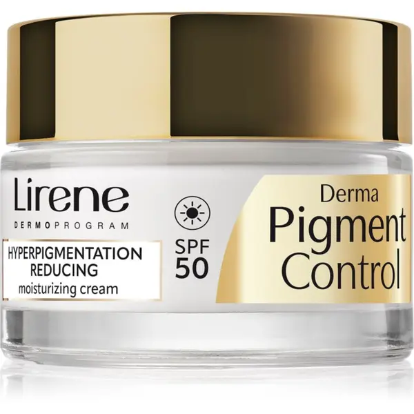 Lirene Lirene Derma Pigment Control Cream SPF 50 posvetlitvena vlažilna krema proti pigmentnim madežem SPF 50 50 ml